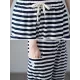 Loose Striped Drawstring Harem Sports Pants Loose Striped Drawstring Harem Sports Pants