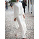 High-Low Loose Solid Color High-Neck T-Shirt Tops&Pants Two Pieces Set High-Low Loose Solid Color High-Neck T-Shirt Tops&Pants Two Pieces Set