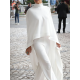 High-Low Loose Solid Color High-Neck T-Shirt Tops&Pants Two Pieces Set High-Low Loose Solid Color High-Neck T-Shirt Tops&Pants Two Pieces Set