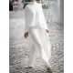 High-Low Loose Solid Color High-Neck T-Shirt Tops&Pants Two Pieces Set High-Low Loose Solid Color High-Neck T-Shirt Tops&Pants Two Pieces Set