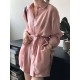 Loose Solid Color Long Sleeves Blouse + Pleated Shorts Two Pieces Set Loose Solid Color Long Sleeves Blouse + Pleated Shorts Two Pieces Set