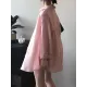 Loose Solid Color Long Sleeves Blouse + Pleated Shorts Two Pieces Set Loose Solid Color Long Sleeves Blouse + Pleated Shorts Two Pieces Set