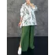 Lapel Printed High-Low Buttoned Pockets Blouse+ High Waisted Elasticity Pleated Split-Side Pants Two Pieces Set Lapel Printed High-Low Buttoned Pockets Blouse+ High Waisted Elasticity Pleated Split-Side Pants Two Pieces Set