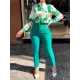 Long Sleeves Buttoned Printed Lapel Blouses Top + High Waisted Pants Bottom Two Pieces Set Long Sleeves Buttoned Printed Lapel Blouses Top + High Waisted Pants Bottom Two Pieces Set