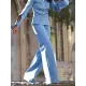Long Sleeves Asymmetric Buttoned Hollow Lapel Pants Set Two Pieces Set Long Sleeves Asymmetric Buttoned Hollow Lapel Pants Set Two Pieces Set