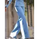 Long Sleeves Asymmetric Buttoned Hollow Lapel Pants Set Two Pieces Set Long Sleeves Asymmetric Buttoned Hollow Lapel Pants Set Two Pieces Set
