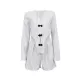 Long Sleeves Knot Split-Joint Striped Deep V-Neck Blouse + High Waisted Pleated Wide Leg Shorts Two Pieces Set Long Sleeves Knot Split-Joint Striped Deep V-Neck Blouse + High Waisted Pleated Wide Leg Shorts Two Pieces Set