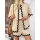 Loose Short Sleeves Split-Joint Lapel Blouse + Drawstring Elasticity Shorts Two Pieces Set Loose Short Sleeves Split-Joint Lapel Blouse + Drawstring Elasticity Shorts Two Pieces Set