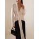 Contrast Color Long Sleeves Loose V-neck Maxi Dresses Evening Dresses Contrast Color Long Sleeves Loose V-neck Maxi Dresses Evening Dresses