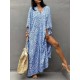Leopard Split-Side Sun Protection Batwing Sleeves Loose V-Neck Maxi Dresses Cover-Ups Swimwear Leopard Split-Side Sun Protection Batwing Sleeves Loose V-Neck Maxi Dresses Cover-Ups Swimwear