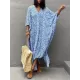 Leopard Split-Side Sun Protection Batwing Sleeves Loose V-Neck Maxi Dresses Cover-Ups Swimwear Leopard Split-Side Sun Protection Batwing Sleeves Loose V-Neck Maxi Dresses Cover-Ups Swimwear