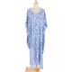 Leopard Split-Side Sun Protection Batwing Sleeves Loose V-Neck Maxi Dresses Cover-Ups Swimwear Leopard Split-Side Sun Protection Batwing Sleeves Loose V-Neck Maxi Dresses Cover-Ups Swimwear