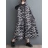 Buttoned Contrast Color Printed A-Line Long Sleeves Lapel Shirt Dress Midi Dresses
