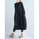Casual Loose Plus Size Solid Color Hooded Midi Dresses Casual Loose Plus Size Solid Color Hooded Midi Dresses