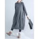 Casual Loose Plus Size Solid Color Hooded Midi Dresses Casual Loose Plus Size Solid Color Hooded Midi Dresses
