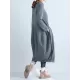 Casual Loose Plus Size Solid Color Hooded Midi Dresses Casual Loose Plus Size Solid Color Hooded Midi Dresses