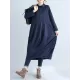 Casual Loose Plus Size Solid Color Hooded Midi Dresses Casual Loose Plus Size Solid Color Hooded Midi Dresses