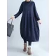 Casual Loose Plus Size Solid Color Hooded Midi Dresses Casual Loose Plus Size Solid Color Hooded Midi Dresses