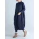 Casual Loose Plus Size Solid Color Hooded Midi Dresses Casual Loose Plus Size Solid Color Hooded Midi Dresses