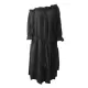 Loose Irregularity Falbala Solid Color Off-The-Shoulder Midi Dresses Loose Irregularity Falbala Solid Color Off-The-Shoulder Midi Dresses