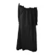 Loose Irregularity Falbala Solid Color Off-The-Shoulder Midi Dresses Loose Irregularity Falbala Solid Color Off-The-Shoulder Midi Dresses