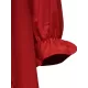 Loose Irregularity Falbala Solid Color Off-The-Shoulder Midi Dresses Loose Irregularity Falbala Solid Color Off-The-Shoulder Midi Dresses