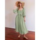 Original A-Line Loose Hollow Solid Color V-Neck Midi Dresses Original A-Line Loose Hollow Solid Color V-Neck Midi Dresses