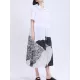 Contrast Color Drawstring Printed Tied Waist Loose Short Sleeves Lapel Shirt Dress Midi Dresses Contrast Color Drawstring Printed Tied Waist Loose Short Sleeves Lapel Shirt Dress Midi Dresses