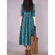 Original Lapel Frenum Floral Printed Midi Dress Original Lapel Frenum Floral Printed Midi Dress