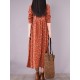 Original Lapel Frenum Floral Printed Midi Dress Original Lapel Frenum Floral Printed Midi Dress