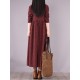 Original Lapel Frenum Floral Printed Midi Dress Original Lapel Frenum Floral Printed Midi Dress