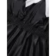 Elasticity Pleated Split-Joint Loose Puff Sleeves Peter Pan Collar Mini Dresses Elasticity Pleated Split-Joint Loose Puff Sleeves Peter Pan Collar Mini Dresses