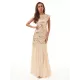 Evening Wrap Sleeveless Mesh Solid Dress Evening Wrap Sleeveless Mesh Solid Dress
