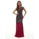 Evening Wrap Sleeveless Mesh Solid Dress Evening Wrap Sleeveless Mesh Solid Dress