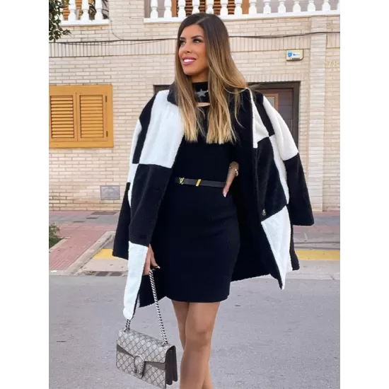 Casual Wrap Solid Color High-Neck Dress Casual Wrap Solid Color High-Neck Dress