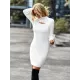 Casual Wrap Solid Color High-Neck Dress Casual Wrap Solid Color High-Neck Dress