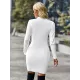Casual Wrap Solid Color High-Neck Dress Casual Wrap Solid Color High-Neck Dress