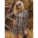 Wrap Snakeskin Printed Dress Wrap Snakeskin Printed Dress