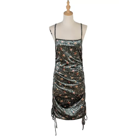 Casual Wrap Sleeveless Solid U-Neck Dress Casual Wrap Sleeveless Solid U-Neck Dress