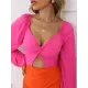 Casual Wrap Patchwork V-Neck Dress Casual Wrap Patchwork V-Neck Dress