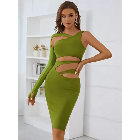 Casual Wrap Irregular Clipping Backless Solid Dress Casual Wrap Irregular Clipping Backless Solid Dress