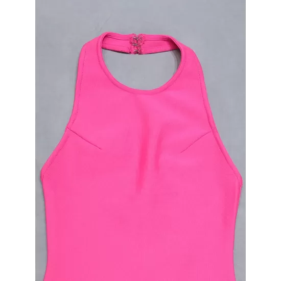 Casual Wrap Solid Color Round-Neck Dress Casual Wrap Solid Color Round-Neck Dress