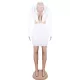 Casual Wrap Solid Color Zipper V-Neck Dress Casual Wrap Solid Color Zipper V-Neck Dress