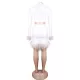Casual Wrap Solid Color Patchwork V-Neck Two Pieces Set Casual Wrap Solid Color Patchwork V-Neck Two Pieces Set