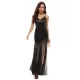 Evening Wrap Embroidered Solid Color V-Neck Maxi Dress Evening Wrap Embroidered Solid Color V-Neck Maxi Dress
