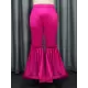 Lacy Pleated Solid Color Flared Pants Wrap Casual Pants Bottoms Lacy Pleated Solid Color Flared Pants Wrap Casual Pants Bottoms
