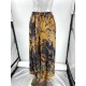 Contrast Color Flower Print Loose Wrap Skirts Bottoms Contrast Color Flower Print Loose Wrap Skirts Bottoms