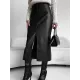Pockets Solid Color Split-Front Zipper Skinny Wrap Skirts Bottoms Pockets Solid Color Split-Front Zipper Skinny Wrap Skirts Bottoms