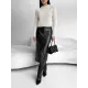 Pockets Solid Color Split-Front Zipper Skinny Wrap Skirts Bottoms Pockets Solid Color Split-Front Zipper Skinny Wrap Skirts Bottoms