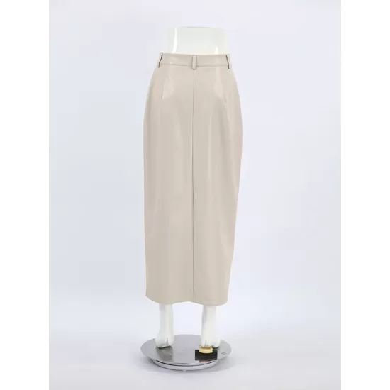 Pockets Solid Color Split-Front Zipper Skinny Wrap Skirts Bottoms Pockets Solid Color Split-Front Zipper Skinny Wrap Skirts Bottoms